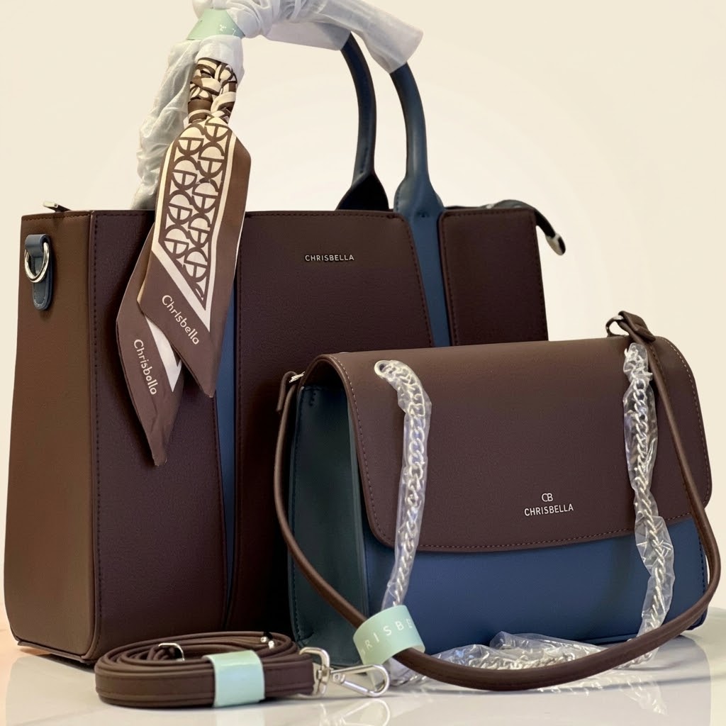 Two-Piece Panel Tote Set