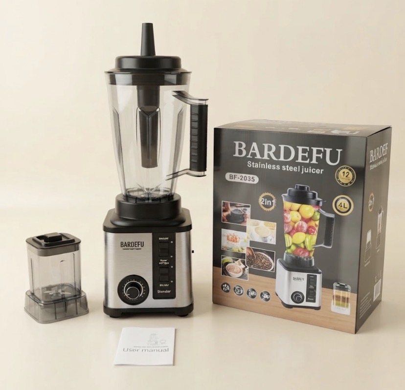 Bardefu 2-in-1 Stainless Blender