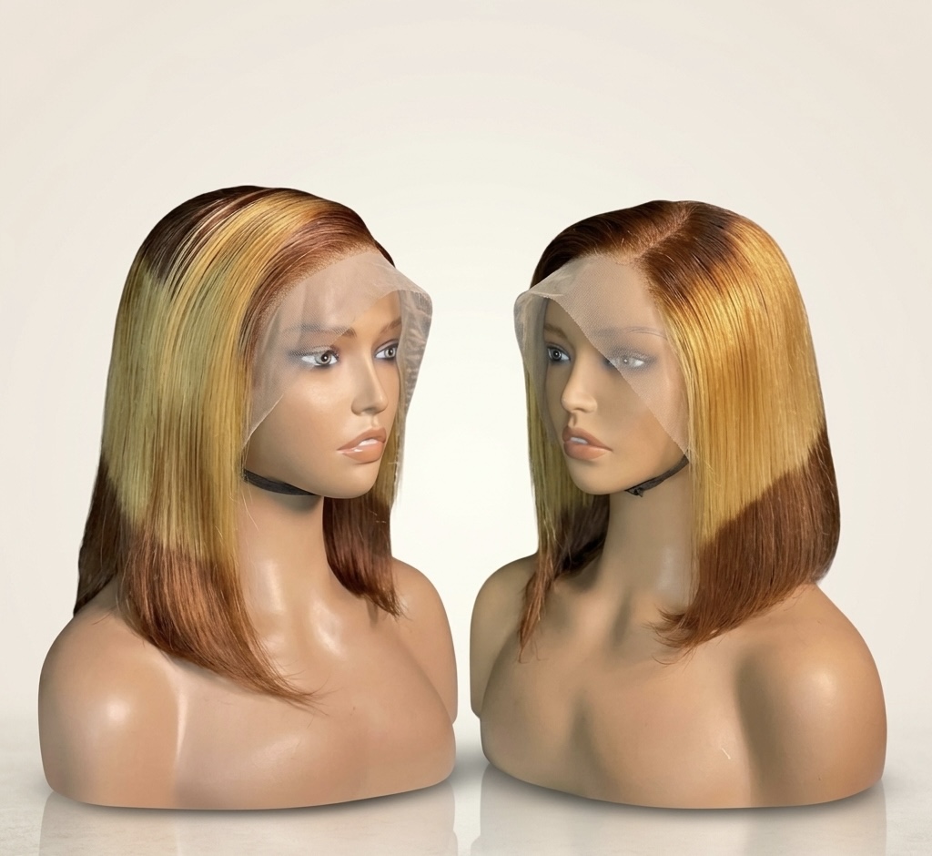 13x4 Full Frontal Brown Root Blonde Mix 10"