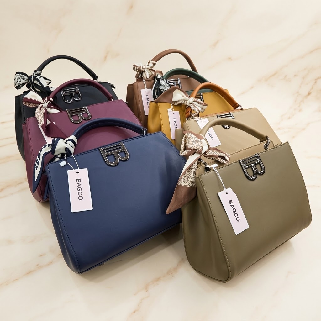 Silk-Scarf Top-Handle Bag