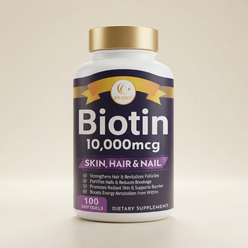 DUOZI Biotin 10,000mcg — Skin, Hair & Nail