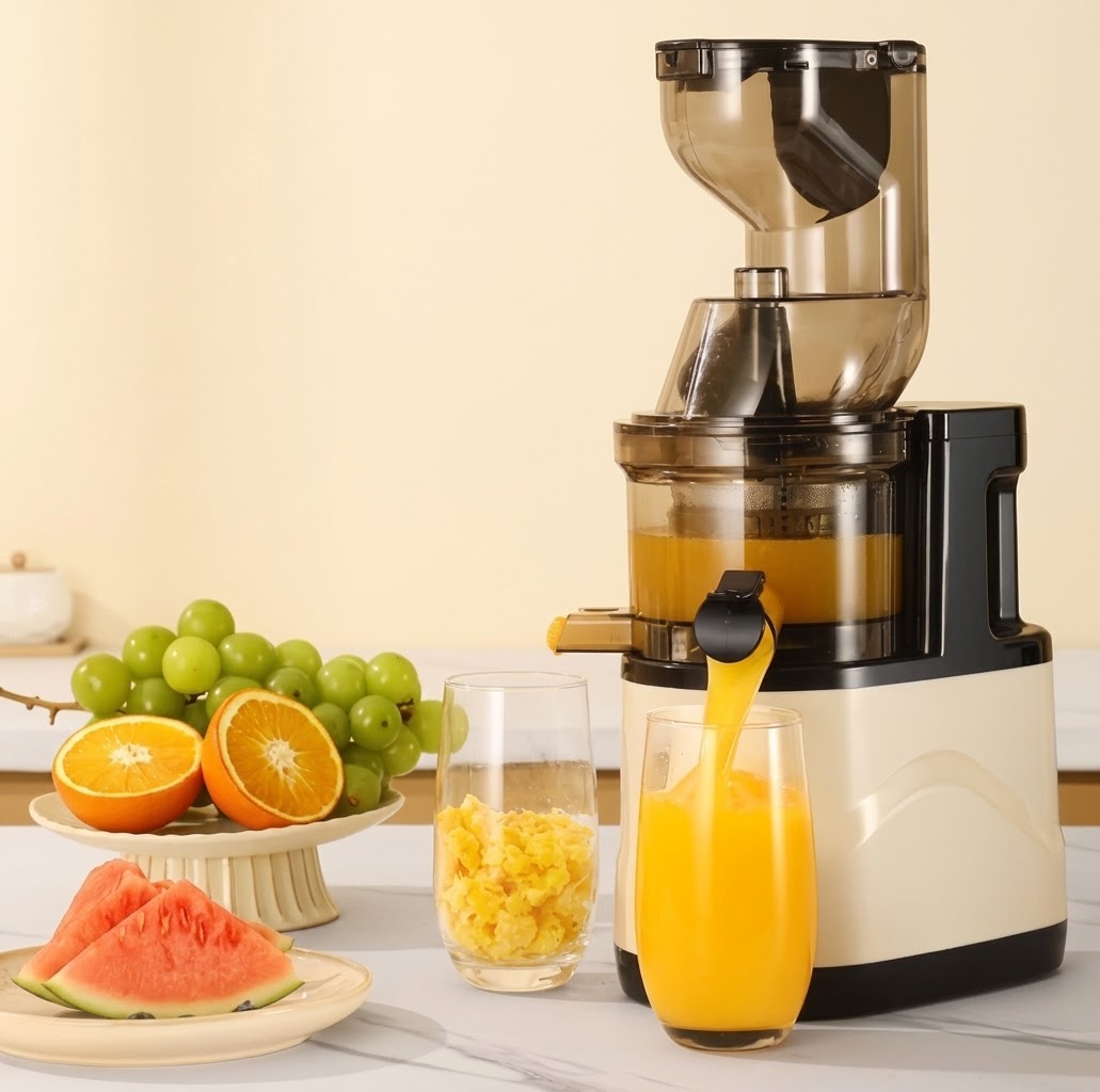 Slow Juicer with 2 Pipes