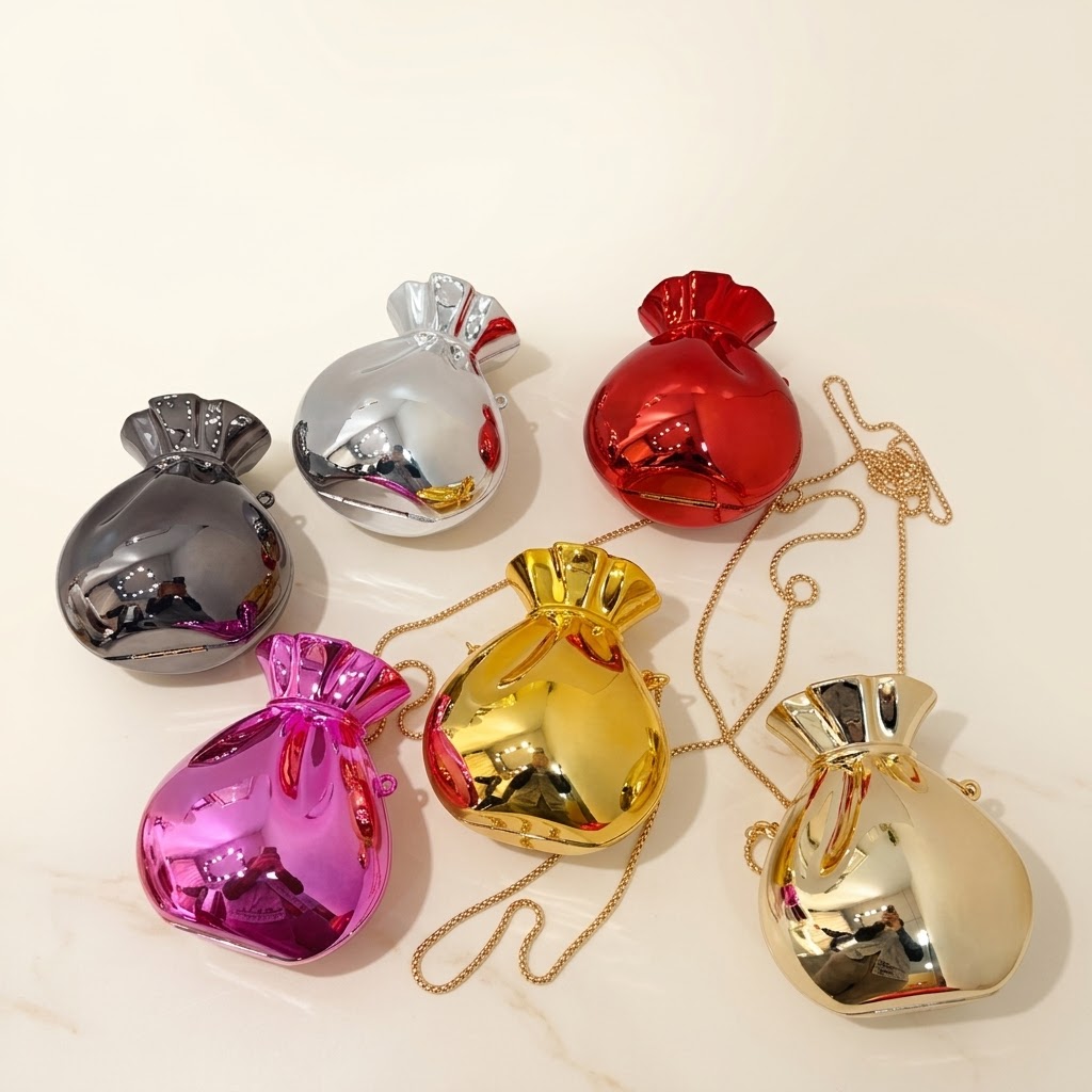 Acrylic Mirror Pouch Bag