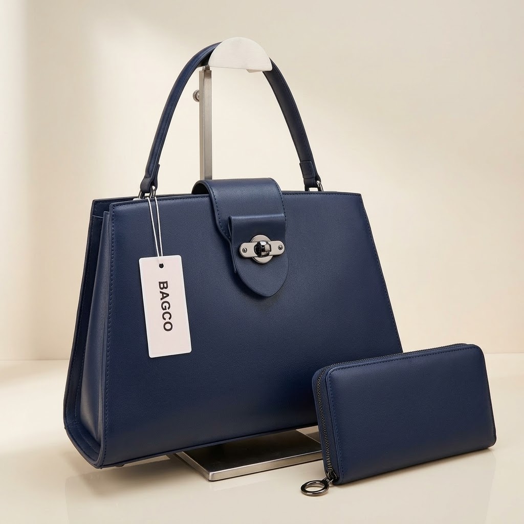 Turn-Lock Tote & Wallet Set