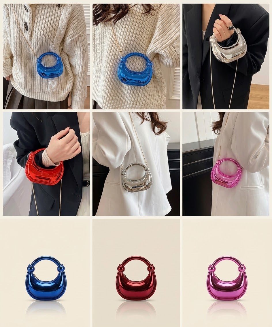 Acrylic Crescent Mini Bag