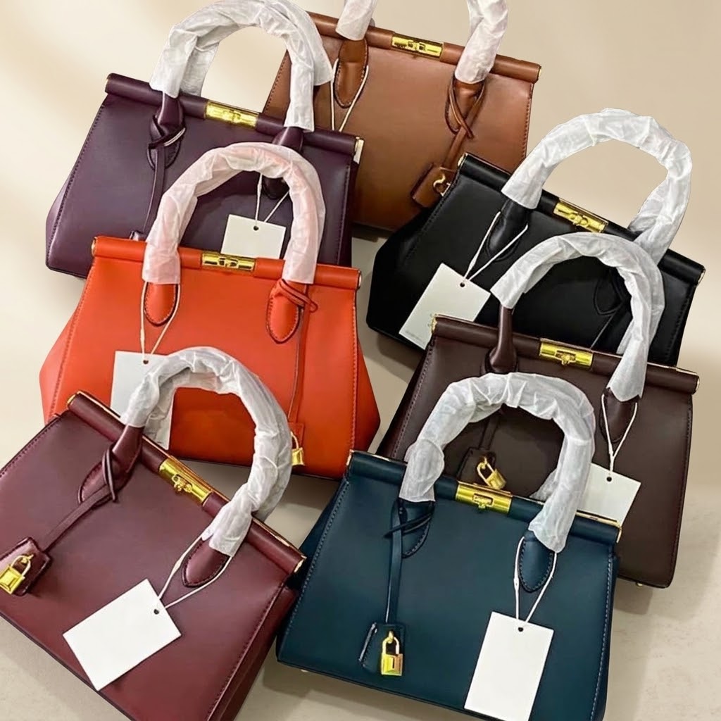 Padlock Structured Handbag