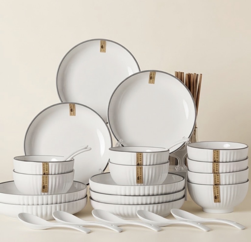 Ceramic Dinnerware Set — 10 Pieces